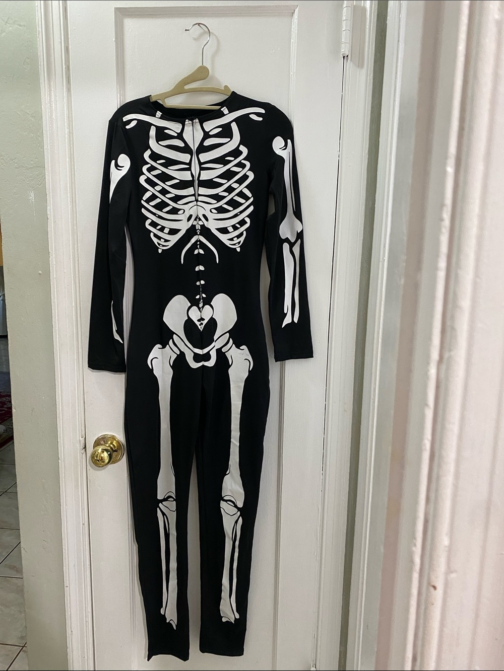 Spooktacular Creations Women Large Skeleton Jumpsuit Halloween Costume Catsuit